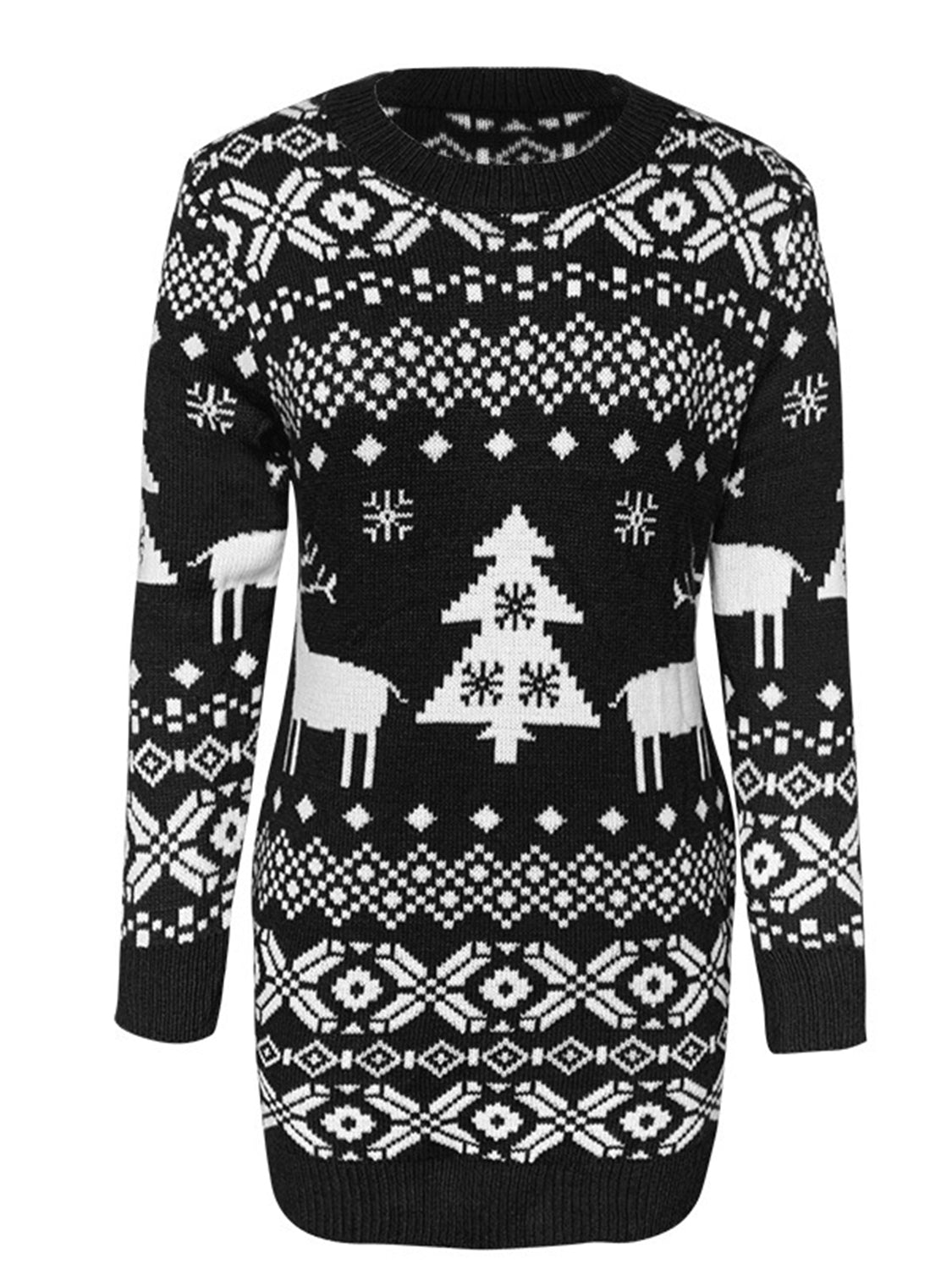 LuX De’Ore Chrissy Christmas Mini Sweater Dress