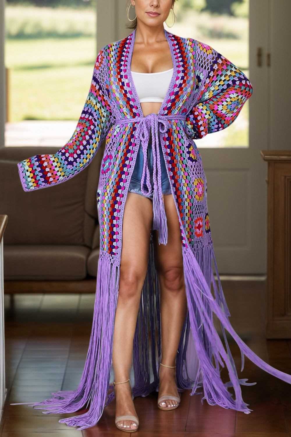 LuX De’Ore Rio Long Sleeve Cardigan