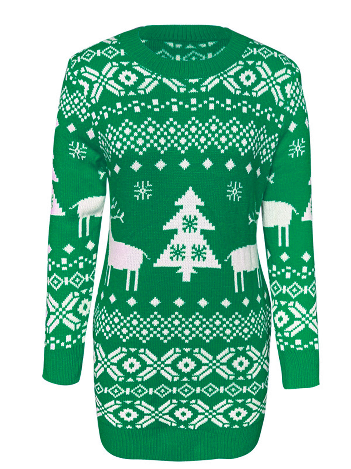 LuX De’Ore Chrissy Christmas Mini Sweater Dress
