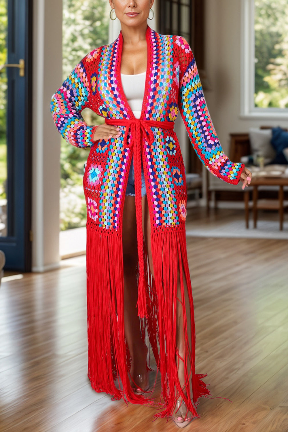 LuX De’Ore Rio Long Sleeve Cardigan