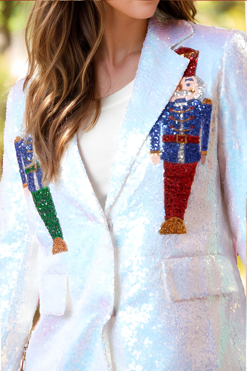 LuX De’Ore Sequin Nutcracker  Blazer