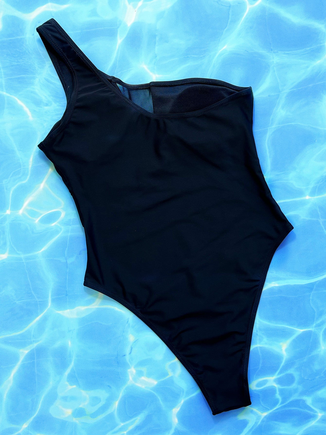 LuX De’Ore One-Shoulder Sleeveless One-Piece Swimsuit